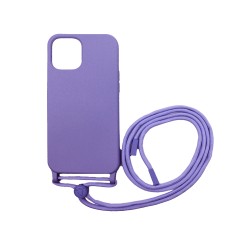 Silicone Case with String for Apple iPhone 13 Purple Silicone Case with String for Apple iPhone 13 Purple